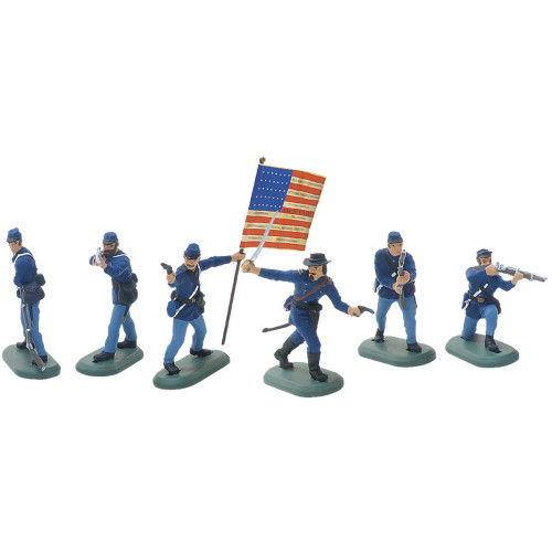 Federal Infantry 1/32 Plastic Figure Set No. 1 WILLIAM BRITAIN (52002) 1:30 Scale Plastic by William Britain Alt Image 1