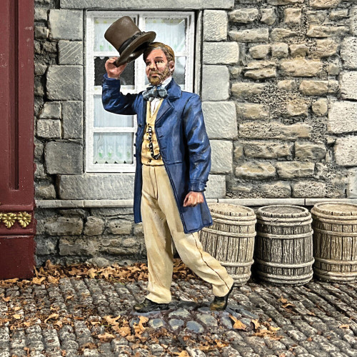 Man Tipping His Hat 1855-68 1:30 Figure William Britain (35023) 1:30 Scale Metal by William Britain Alt Image 1