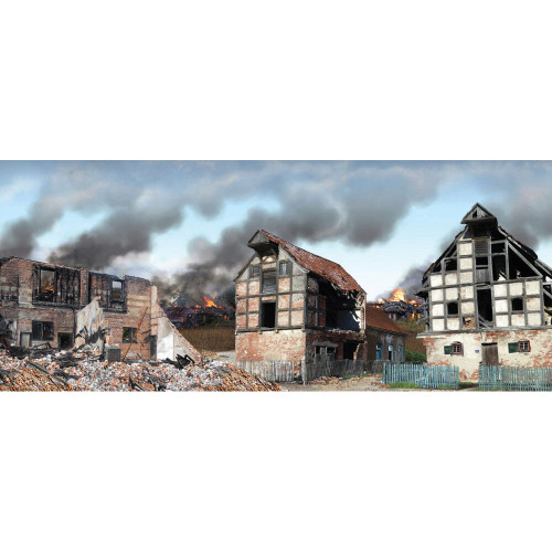 20th Century European Warscape Scenic Backdrop 1:30 Scale  by William Britain Main Image
