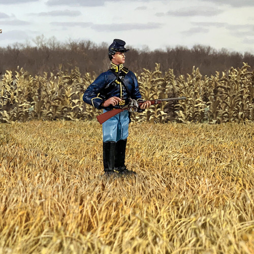 Union Cavalry Trooper Loading Carbine 1/30 Figure - No. 2 William Britain (31431) 1:30 Scale Metal by William Britain Alt Image 1