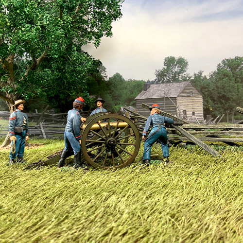 Confederate Artillery with 12 Pound Howitzer 1/30 Figure Set William Britain (31425) 1:30 Scale  by William Britain Alt Image 2