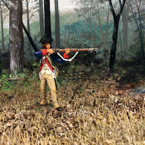 Continental Line Standing Firing No.2  1/30 Figure 1777-87 William Britain (16059) 1:30 scale Metal by William Britain Alt Image 1