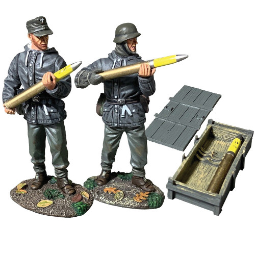 German Flak Crew with Open Crate And Shells 1/30 Figure Set 1:30 scale Metal by William Britain Main Image