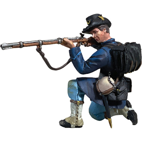 Union Iron Brigade in Gaiters Kneeling Firing No.2 William Britain (31406) 1:30 Scale Metal by William Britain Main Image