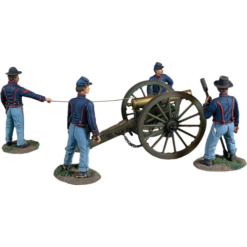 M1841 12 Pound Howitzer and Crew 1/30 Figure Set William Britain (31418) 1:30 Scale Metal by William Britain Main Image