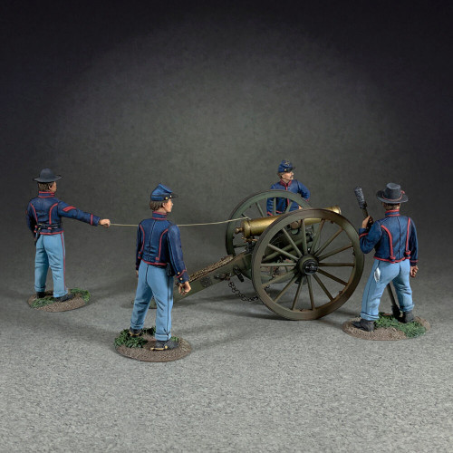 M1841 12 Pound Howitzer and Crew 1/30 Figure Set William Britain (31418) 1:30 Scale Metal by William Britain Alt Image 1