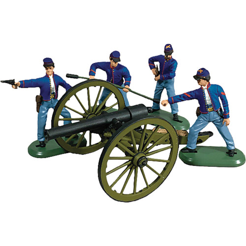 10 lb. Parrott Cannon w/4 Union Crew 1/32 Plastic Figures WILLIAM BRITAIN (52109) 1:30 Scale Plastic by William Britain Main Image