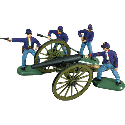 3 Inch Rifle Cannon w\4 Union Crew 1/32 Plastic Figure Set WILLIAM BRITAIN (52107) 1:30 Scale Plastic by William Britain Main Image
