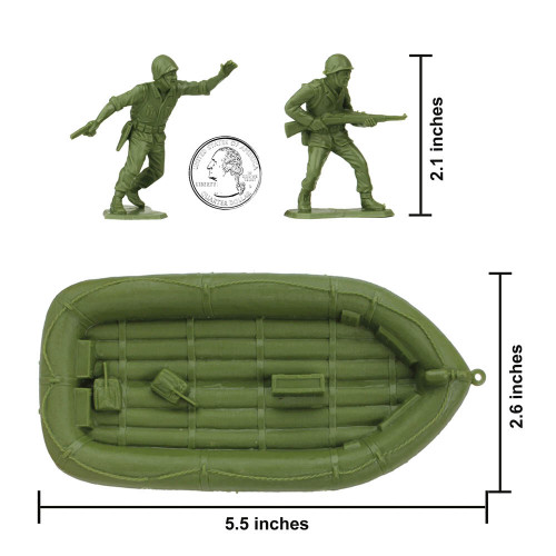 BMC Marx 1/32 Plastic WWII Army Men - 31 Pieces 1:32 Scale Plastic by BMC Toys Alt Image 3