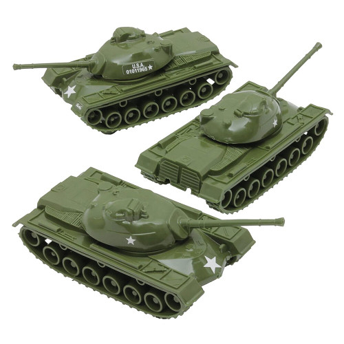 Patton Platoon 1/48 Plastic Tank Set Tim Mee (67717) 1:48 Scale Plastic by Tim Mee Main Image