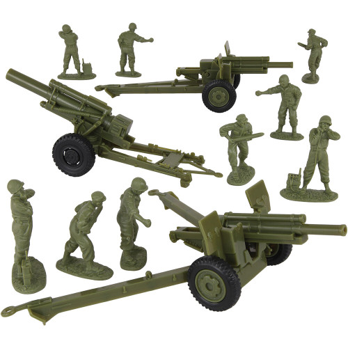 Howitzer Artillery & Crew 12 Piece Plastic Set BMC TOYS (67290)  Plastic by BMC Toys Main Image