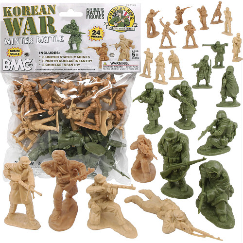 Korean War Winter Battle 24 Piece Plastic Figure Set BMC TOYS (67120)  Plastic by BMC Toys Main Image