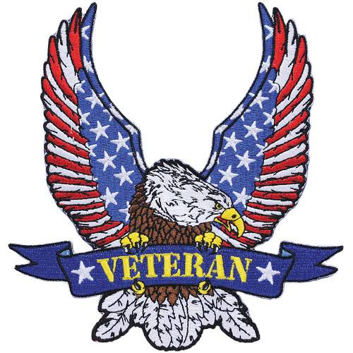 USA Veteran Eagle Patch  PM9104 (M060)  Cotton Twill by Eagle Emblems Main Image