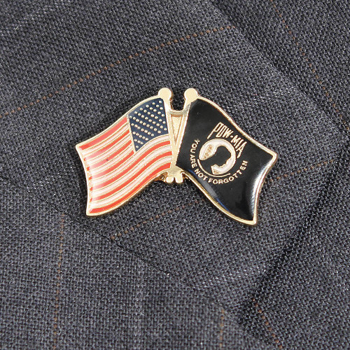 USA POW MIA Friendship Flag Lapel Pin  503007  zinc alloy by Ruffin Flag Company Alt Image 1