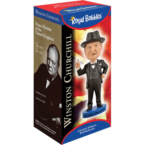 Winston Churchill Bobblehead RB1143  Polyresin by Royal Bobbles Alt Image 4