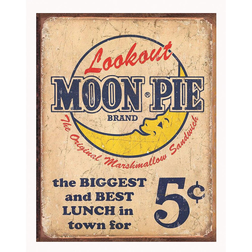 Moon Pie - Best Lunch Metal Sign   by Desperate Enterprises Main Image