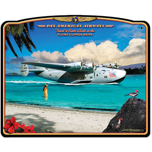 Pan American Clipper Metal Sign   by Vintage Sign Co. Main Image