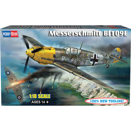 Bf-109E 1/18 Kit 1:18 Scale Plastic by HobbyBoss Main Image