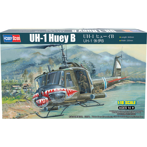 UH-1B Huey 1/18 Kit 1:18 Scale  by HobbyBoss Main Image