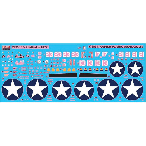 F4F-4 Wildcat 1/48 Kit Academy (12355) 1:48 scale Plastic by Academy Alt Image 4
