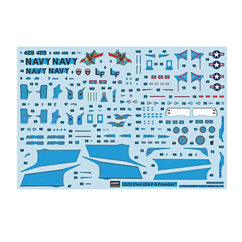 P-8A Poseidon 1/144 Kit Academy (12635) 1:144 scale Plastic by Academy Alt Image 1