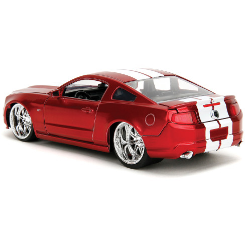 2010 Ford Mustang GT - Candy Red 1:24 Scale Diecast Metal by Jada Toys Alt Image 5