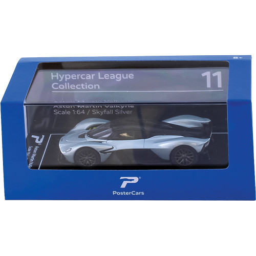 Aston Martin - Silver 1:64 Scale Diecast Metal by Poster Cars Alt Image 4