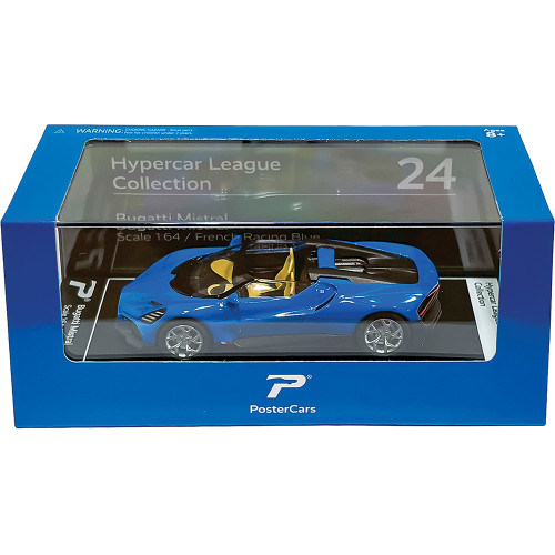 Bugatti Mistral - French Blue 1:64 Scale Diecast Metal by Poster Cars Alt Image 6