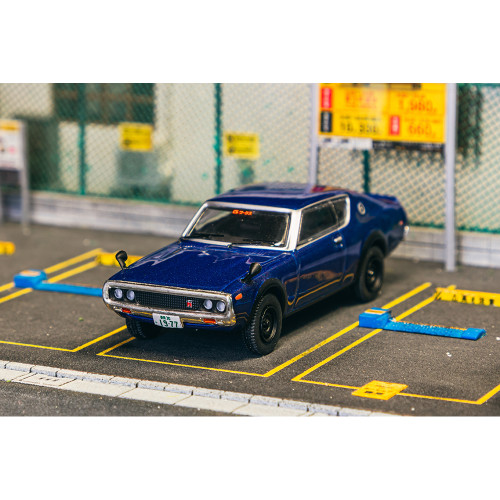 Nissan Skyline 2000 GT-R KPGC110 - Blue 1:64 Scale Diecast Model Car by J-Collection Alt Image 3