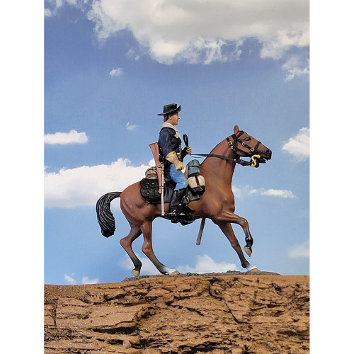 US Cavalryman Mounted 1/30 Figure 1:30 Scale  by William Britain Alt Image 1