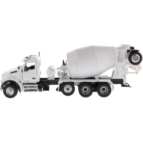 Kenworth T880S SBFA Tandem Mixer with Pusher & Tag Axles & McNeilus BridgeMaster Mixer 1:50 Scale Diecast Model Truck by Diecast Masters Alt Image 5
