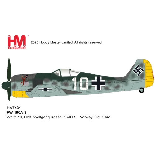 FW 190A-3 1/48 Die Cast Model   by Hobby Master Main Image