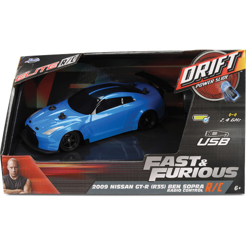 DRIFT R/C - BRIAN's Nissan GT-R R(35) Ben Sopra Fast & Furious 1:24 Scale  by Jada Toys Alt Image 7