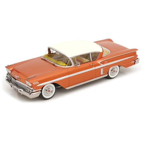 1958 Chevrolet Bel Air Impala Coupe - Copper/Cream 1:18 Scale Diecast Model by KK Scale Main Image