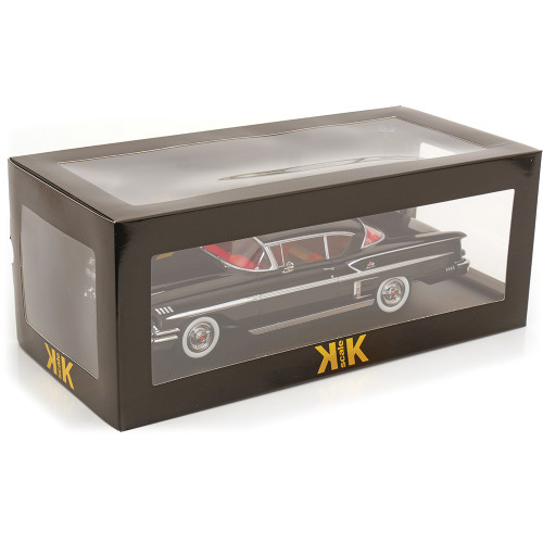1958 Chevrolet Bel Air Impala Coupe - Black 1:18 Scale Diecast Model by KK Scale Alt Image 5
