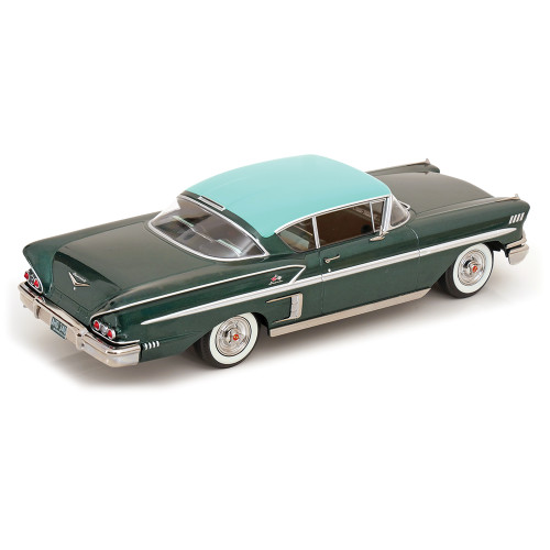 1958 Chevrolet Bel Air Impala Coupe - Green 1:18 Scale Diecast Model by KK Scale Alt Image 1