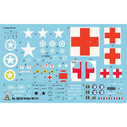 Dodge WC54 Ambulance 1/35 Kit 1:35 Scale  by Italeri Alt Image 2