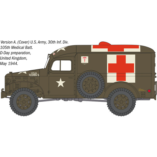 Dodge WC54 Ambulance 1/35 Kit 1:35 Scale  by Italeri Alt Image 3