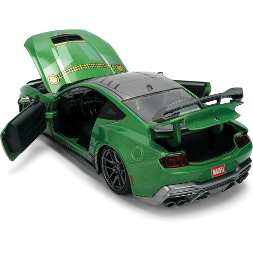 2024 Ford Mustang Dark Horse w/DR. DOOM Figure 1:24 Scale Diecast Metal by Jada Toys Alt Image 7