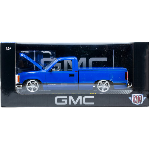 1988 GMC Sierra 1500 - Custom Dark Blue 1:24 Scale Diecast Model by M2 Machines Alt Image 2