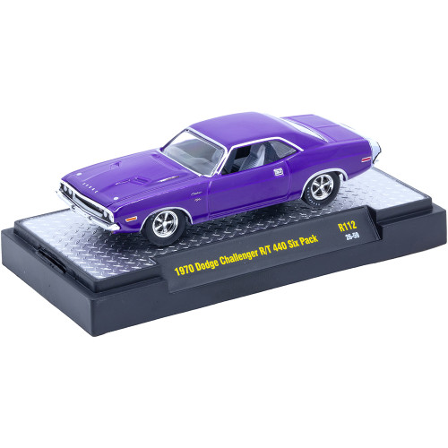 1970 Dodge Challenger RT 440 Six Pack - Plum Crazy 1:64 Scale Diecast Metal by M2 Machines Alt Image 1