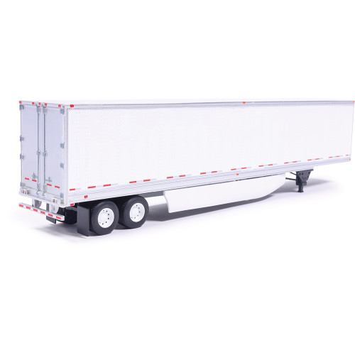 Modern Trailer - White with 2-Axles & Side Skirts 1:64 Scale  by IXO America Alt Image 1