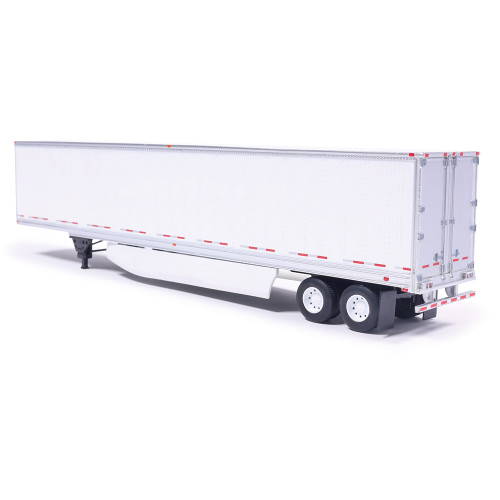 Modern Trailer - White with 2-Axles & Side Skirts 1:64 Scale  by IXO America Alt Image 3