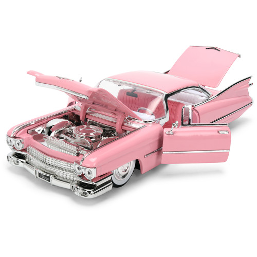 1959 Cadillac Coupe DeVille - PINK 1:24 Scale Diecast Model Car by Jada Toys Alt Image 2