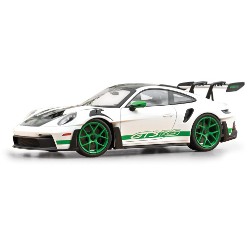 2022 Porsche 911 GT3 RS Tribute to Carrera RS - White/Python Green 1:12 Scale Diecast Model Car by Norev Main Image