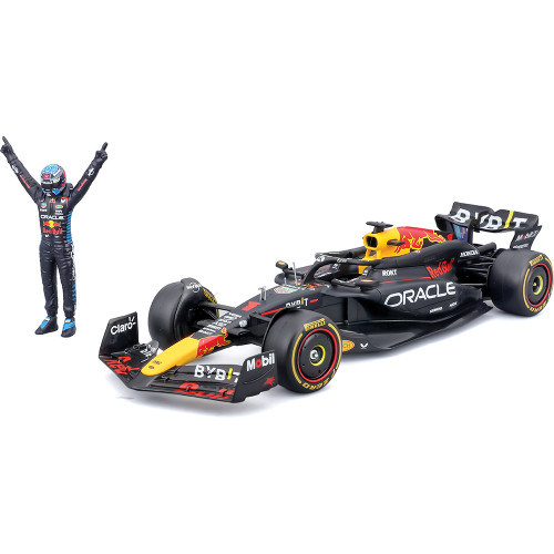 2024 F1 Red Bull RB20 w/Figure - Verstappen #1 1:24 Scale Diecast Model Car by Bburago Main Image