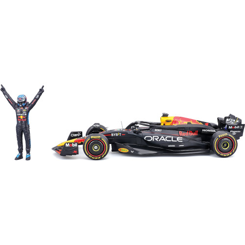 2024 F1 Red Bull RB20 w/Figure - Verstappen #1 1:24 Scale Diecast Model Car by Bburago Alt Image 3