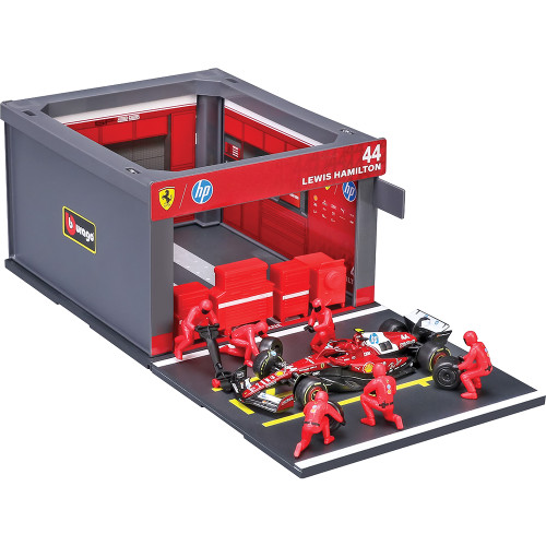 2025 F1 Scuderia Ferrari SF-25 Pit Pass - Hamilton #44 1:43 Scale Diecast Model Car by Bburago Alt Image 1