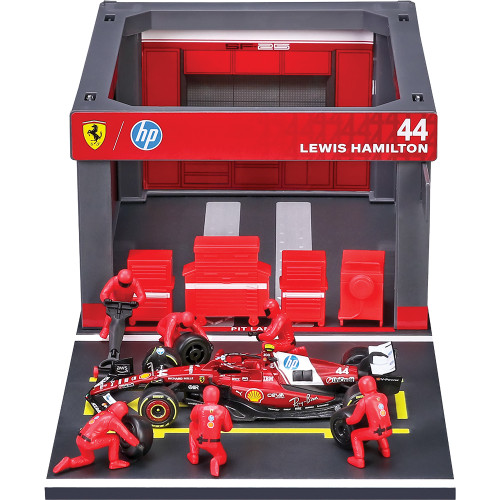 2025 F1 Scuderia Ferrari SF-25 Pit Pass - Hamilton #44 1:43 Scale Diecast Model Car by Bburago Alt Image 2