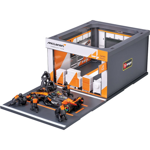 2025 F1 McLaren MCL39 Pit Pass - Norris #4 1:43 Scale Diecast Model Car by Bburago Alt Image 1